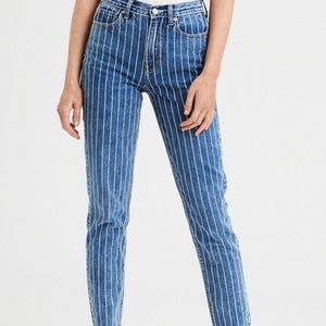 American Eagle Striped Jeans